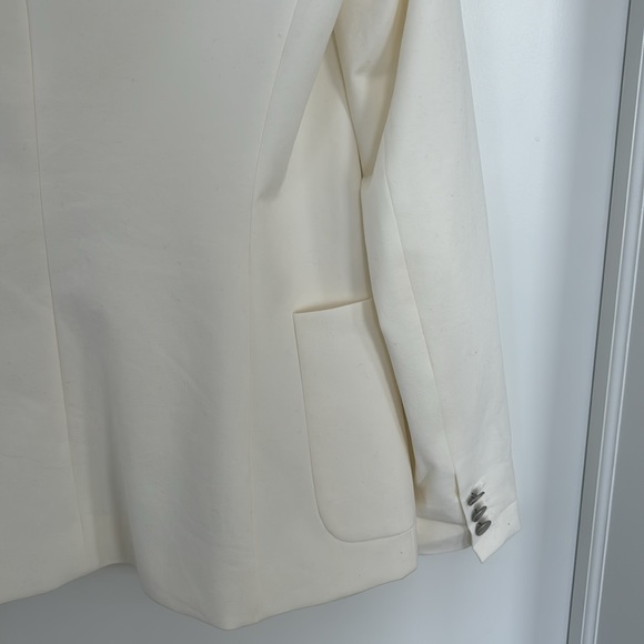 Theory Kacela Checklist Jacket in off-white - Picture 11 of 13